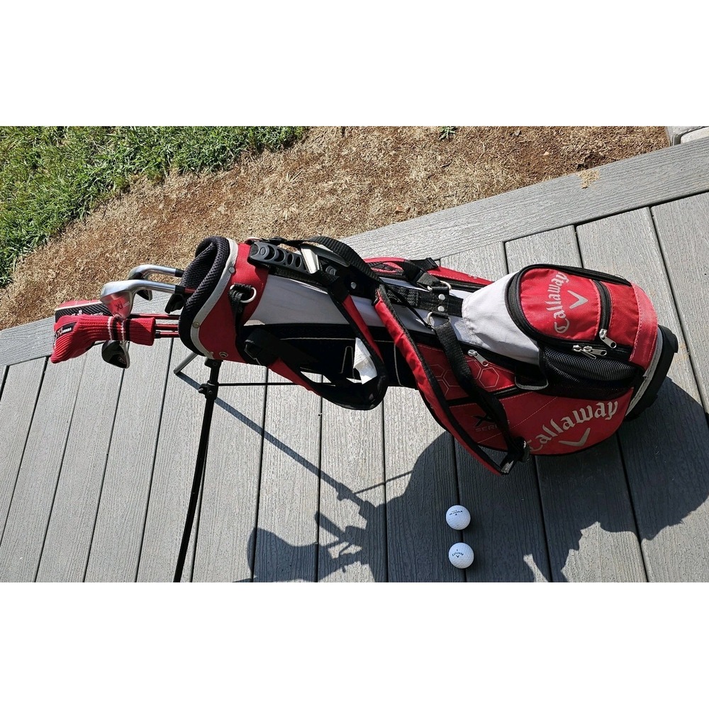 Calloway BLK/RED XJ Series Junior Club 53"-60"Tall J-Reg Flex RH Set Of 6 W/Bag